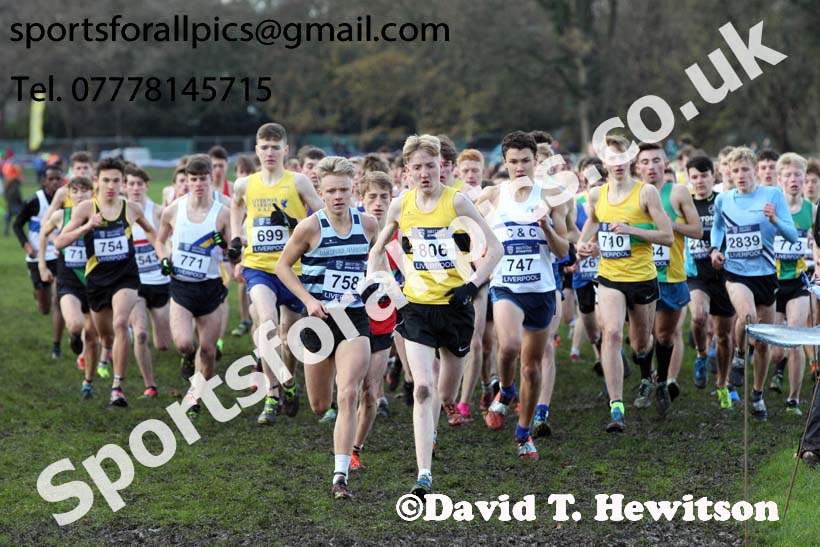 Mens under-17s  2017 British Athletics Liverpool Cross Challenge, Sefton Park, Liverpool. Photo:  David T. Hewitson/Sports for All Pics